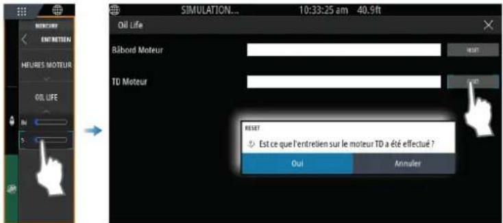 SIMRAD NSS evo3S - Durée de vie de l'huile - 1
