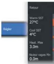 SIMRAD NSS evo3S - Réglage des codes couleur - 1