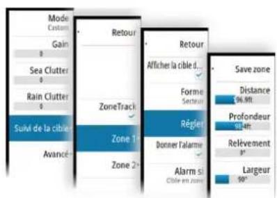 SIMRAD NSS evo3S - Zones de suivi de cible - 2