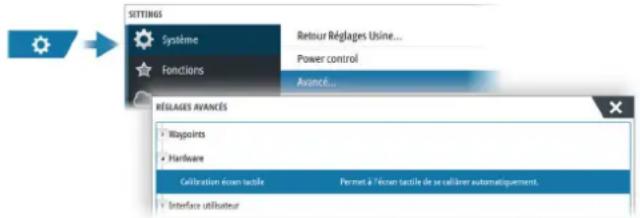 SIMRAD NSS evo3S - Étalandage de l'écran tactile - 1