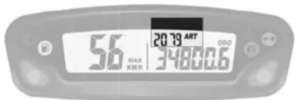 Sherco 450 SEF (2025) - ODO function Odometer (screen 3): - 1