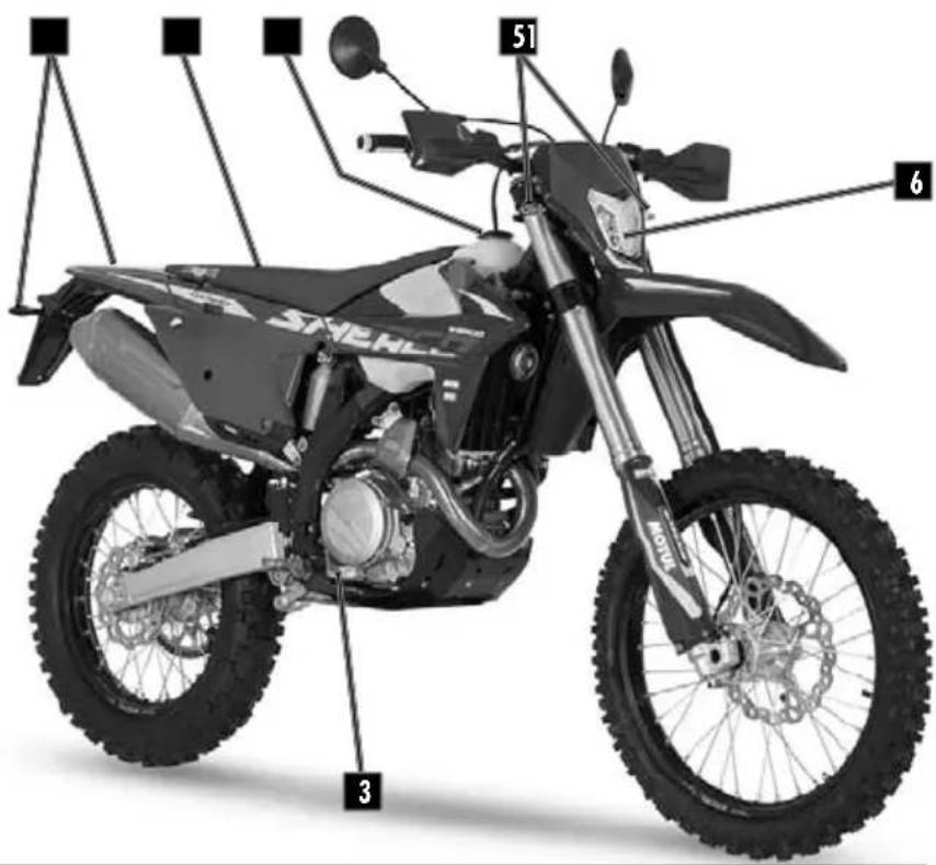 Sherco 450 SEF (2025) - Côté droit - 1
