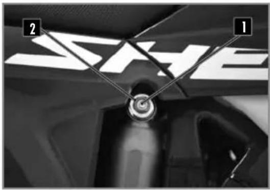 Sherco 450 SEF (2025) - ADJUSTING THE REAR SHOCK LOW-SPEED COMPRESSION SETTING - 1