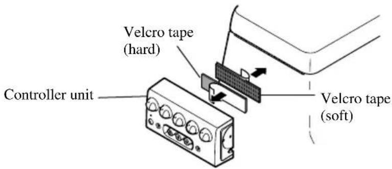 PIONEER CDVS33 - Installation using Velcro tape - 1