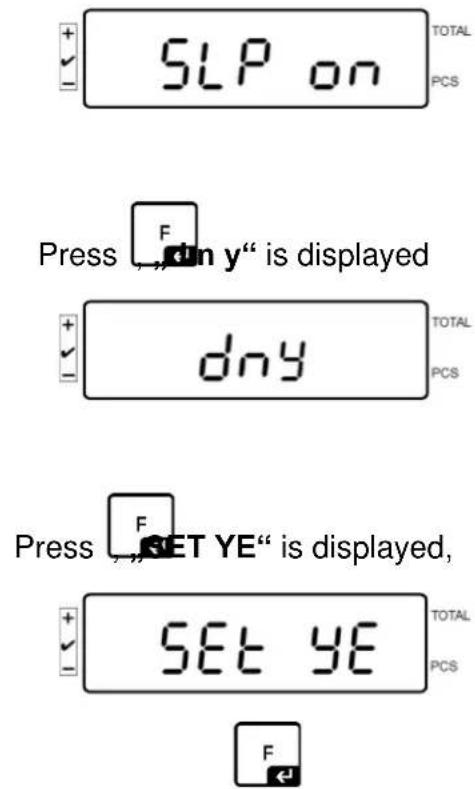 Kern IFS 100K3 - Setting date: - 5