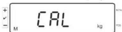 Kern IFS 100K3 - On verified weighing systems press the adjustment switch! - 2