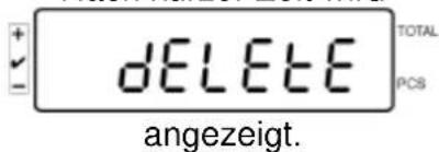 Kern IFS 100K3 - Gespeicherte Werte Löschen: Einzelne Werte Löschen: - 4