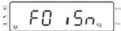 Kern IFS 100K3 - Call up menu: - 2