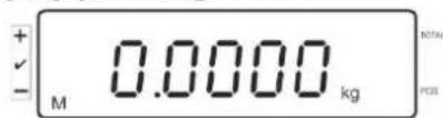 Kern IFS 60K0.5D - Call up menu: - 1