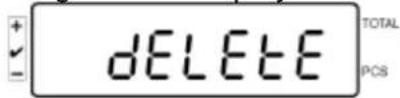Kern IFS 60K0.5D - Deleting saved values: Deleting individual values: - 4