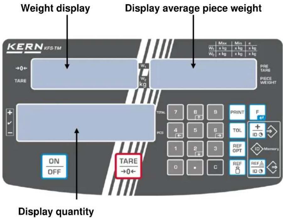 Kern IFS 60K0.5D - Overview of display - 1