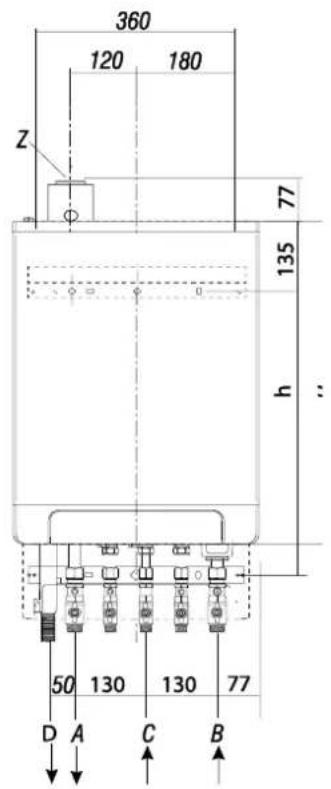 DAIKIN EHOB18AAV1H - Inbouwmaten - 3
