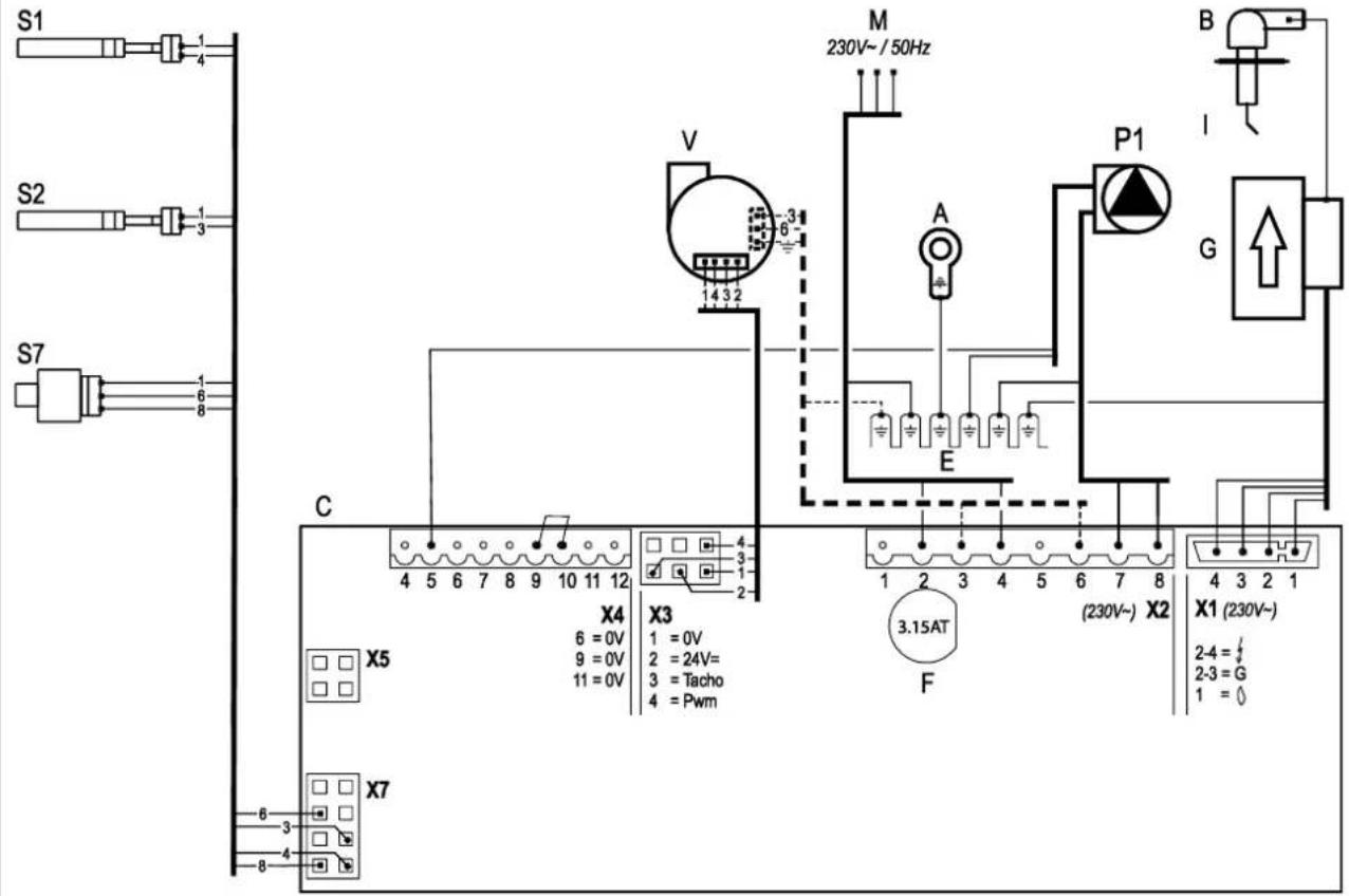DAIKIN EHOB18AAV1H - Schema elettrico - 1