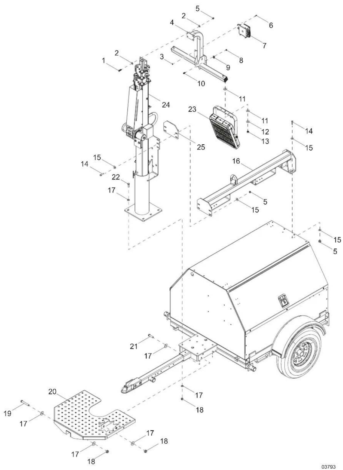 Generac MLT4080KV - Item Part No. Qty Description Notes - 1