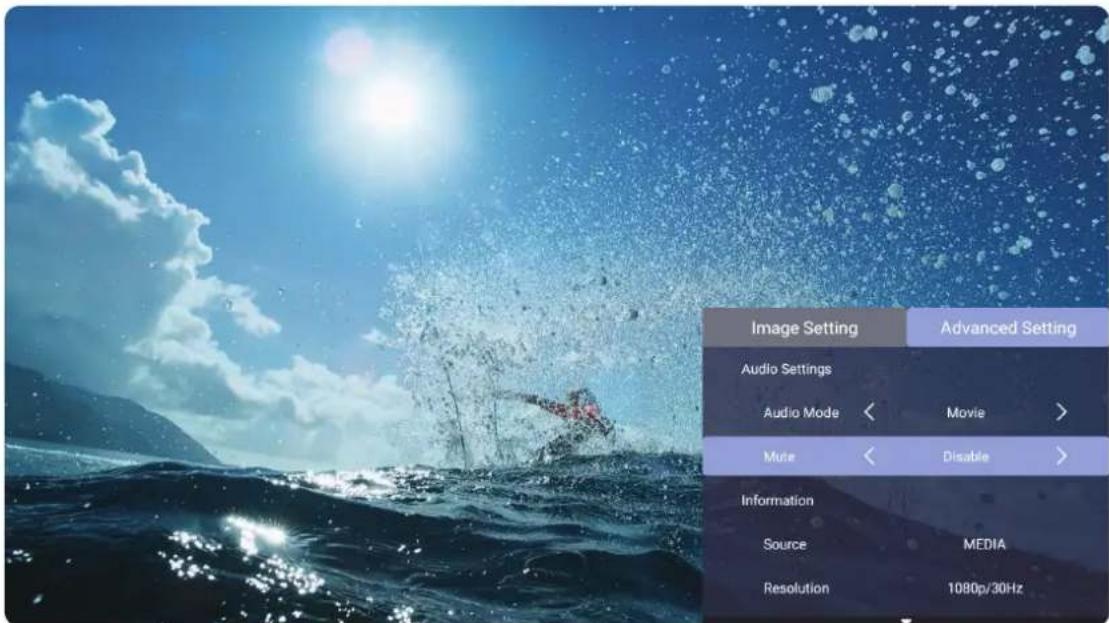 VIEWSONIC LX60HD - Image Setting Menu (Menu Paramètres d'image) - 6