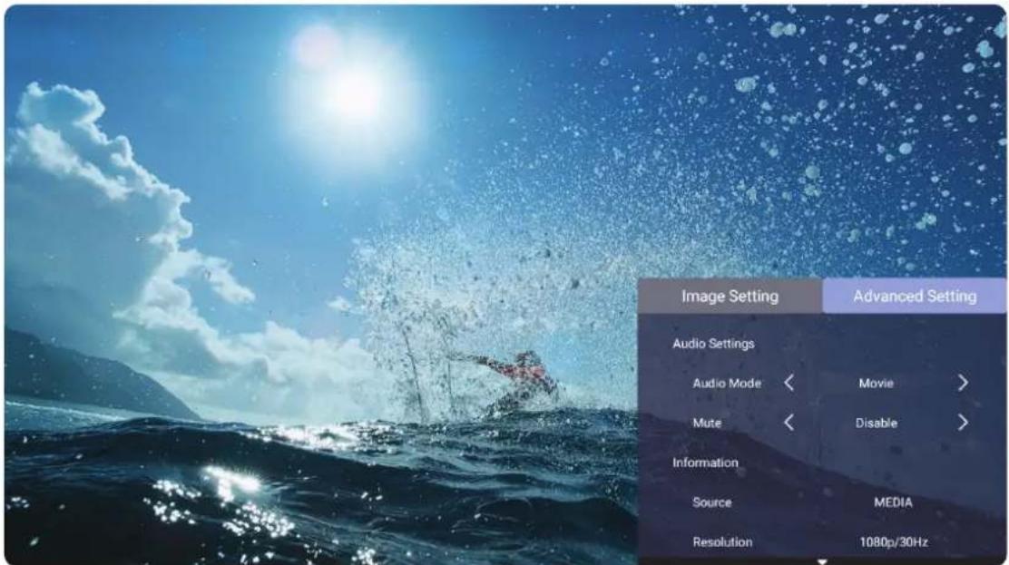 VIEWSONIC LX60HD - Image Setting Menu (Menu Paramètres d'image) - 5