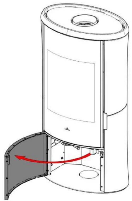 EDILKAMIN KRIO GL - Prise d'air externe par le bas - 1