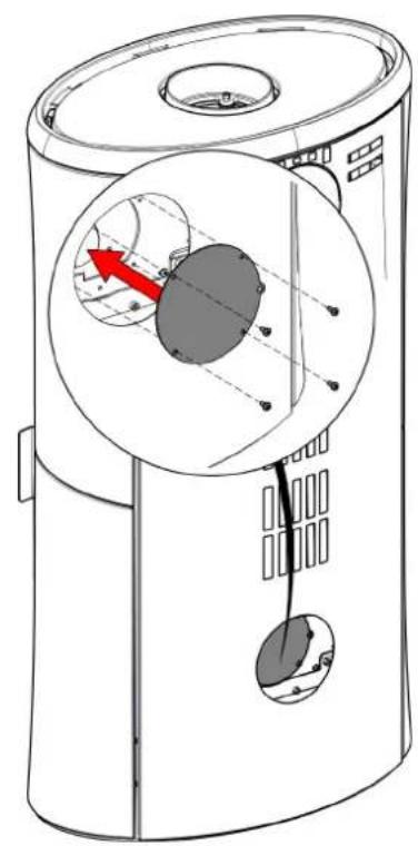 EDILKAMIN KRIO GL - Prise d'air externe par le bas - 8