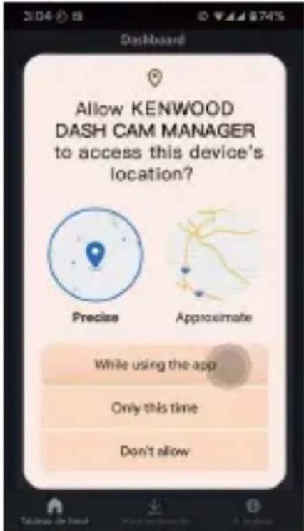 KENWOOD DRVA610W - OUVRIR L'APPLICATION KENWOOD DASH CAM MANAGER SUR VOTRE APPAREIL MOBILE - 3