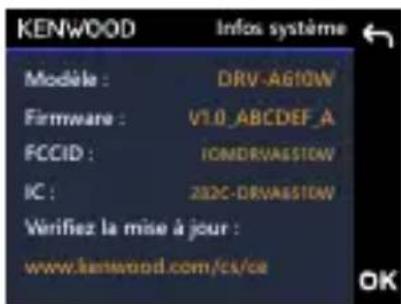 KENWOOD DRVA610W - Mises à jour OTA avec l'application KENWOOD DASH CAM MANAGER sur un smartphone - 12
