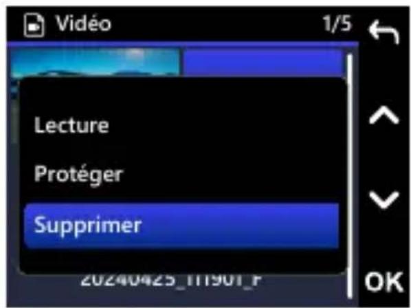KENWOOD DRVA610W - SUPPRESSION D'UN FICHIER - 1