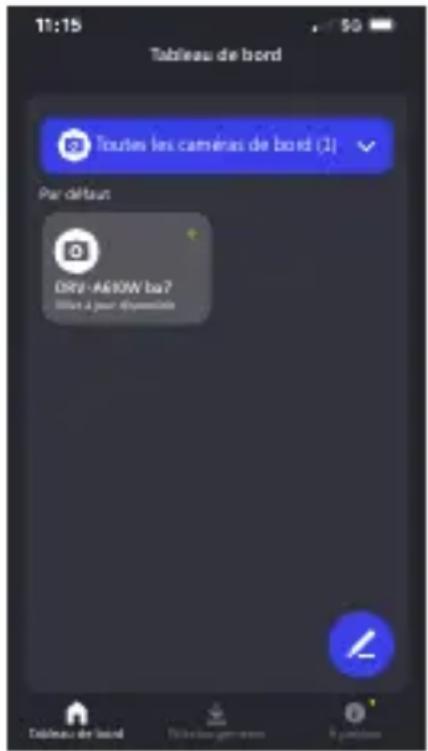 KENWOOD DRVA610W - Mises à jour OTA avec l'application KENWOOD DASH CAM MANAGER sur un smartphone - 1