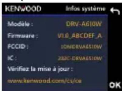 KENWOOD DRVA610W - Téléchargez la dernière version du firmware sur l'Internet et mettez à jour l'appareil avec une carte mémoire sur votre PC. - 9