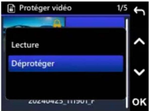 KENWOOD DRVA610W - PROTEGER / DÉPROTEGER UN FICHIER - 2