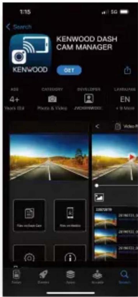 KENWOOD DRVA610W - TÉLÉCHARGER KENWOOD DASH CAM MANAGER - 1