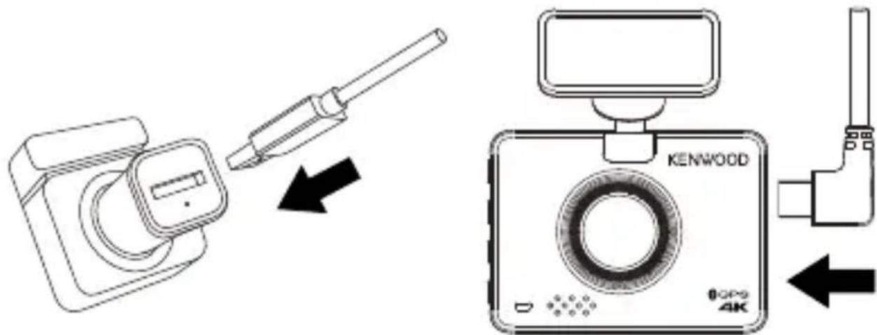 KENWOOD DRVA610W - BRANCHEMENT SUR UNE PRISE D'ALIMENTATION DE LA VOITURE - 1