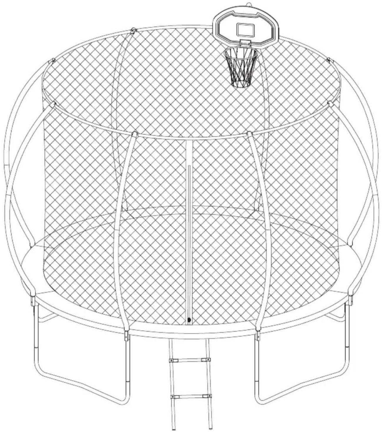 SereneLife SLPMTR12BL - 12ft Trampoline - 1