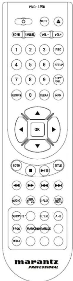 MARANTZ PMD500D - Remote Control - 1