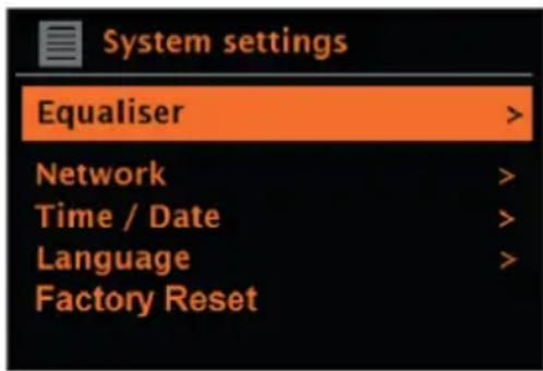 Auna Reference 802 - Menu navigation - 2