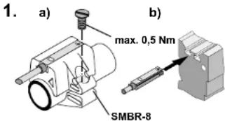 Festo SME8SLED24 - Einbauhinweise Mechanical connection - 1