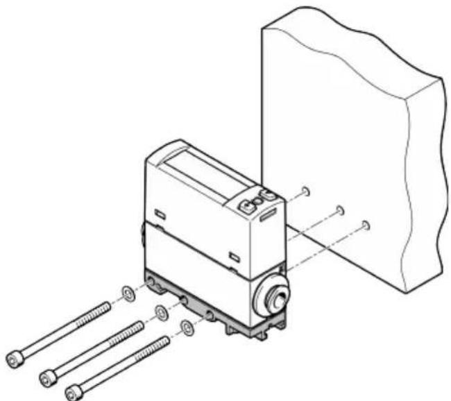 Festo SFAH50UQ8SPNLKPNVBAM8 - Montage latorial du capteur sur une plaque - 1