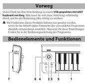 KORG MicroKEY25 - Vorsichtsmaßnahmen - 1