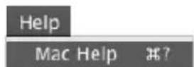 APPLE MacBook Pro 13 3" MD102NA - To access Mac Help: - 2