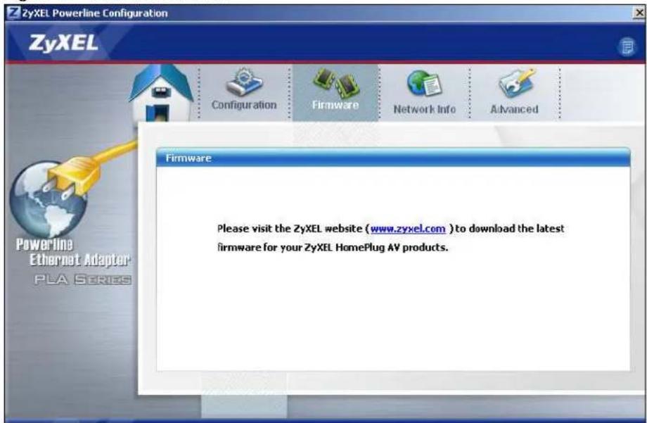ZYXEL PLA4211 - Firmware Screen - 1