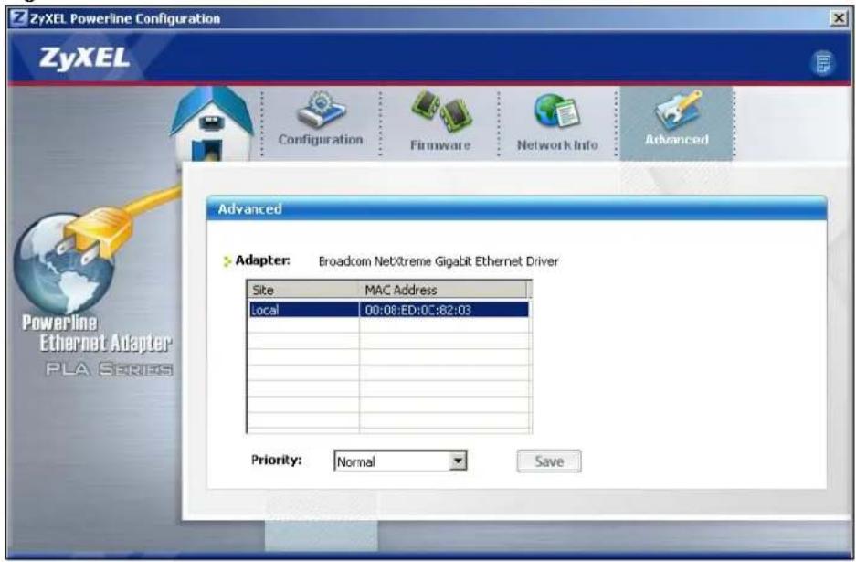 ZYXEL PLA4211 - Advanced Screen - 2