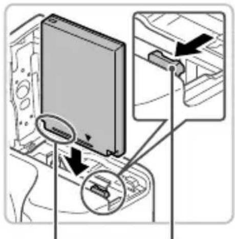 CANON PowerShot SX500 IS - Az akkumulátor és a memóriakártya behelysezese - 2