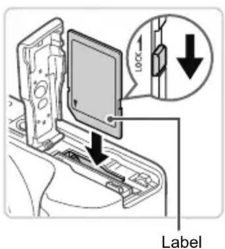 CANON PowerShot SX500 IS - Inserting the Battery and Memory Card - 3