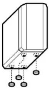 SONY HTR6100 - Anbringen der Unterlagen - 1