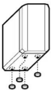 SONY HTR6100 - Mise en place des patins - 1