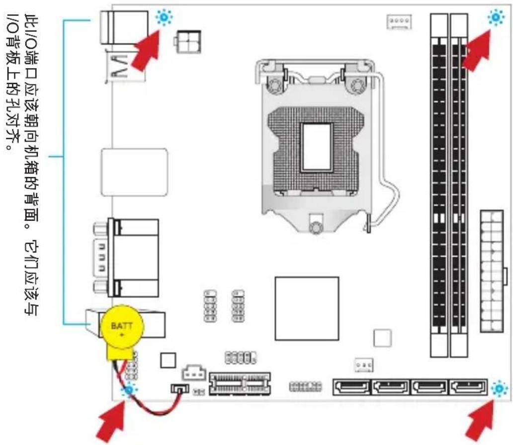 MSI H61IE35W8 - 螺丝孔 - 1
