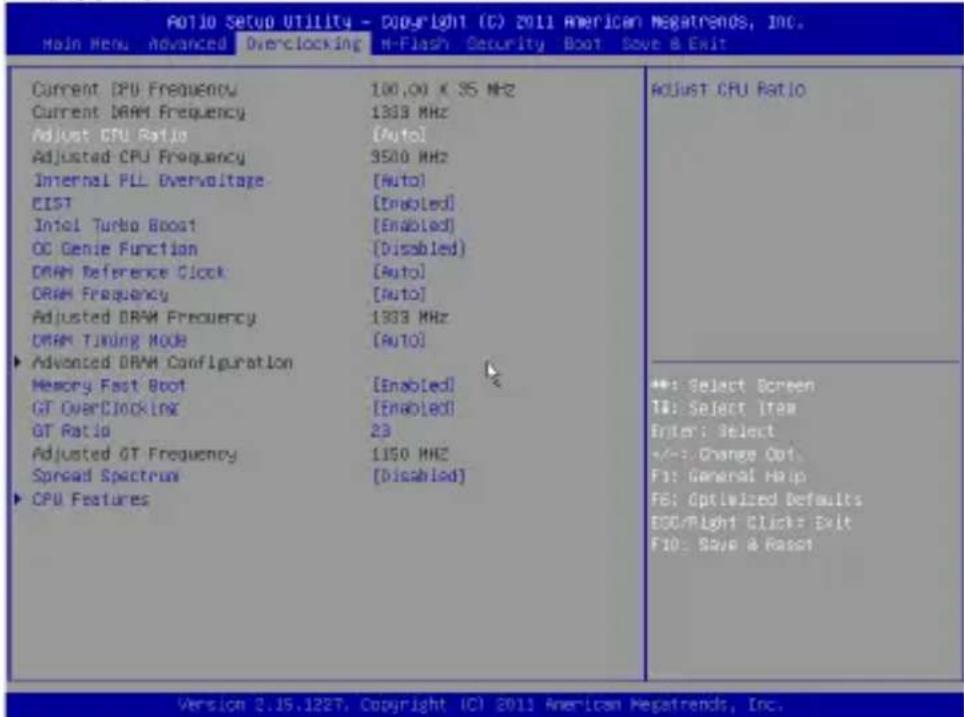 MSI H61IE35W8 - オーバークロック - 1
