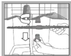 HOTPOINT LFTA+ 3214 HX - Reinigen van de sproeiarmen - 1