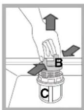 HOTPOINT LFTA+ 3214 HX - Reinigen van de filters - 2