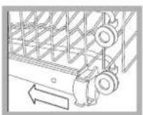 HOTPOINT LFTA+ 3214 HX - Til of LAST het rek nooit aan een enkele kant neer. - 1