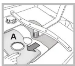 HOTPOINT LSP 733A X - Regule a altura do cesto superior. - 2