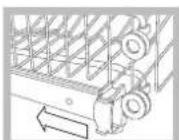 HOTPOINT LSP 733A X - Höheneinstellung des Oberkorbes - 1